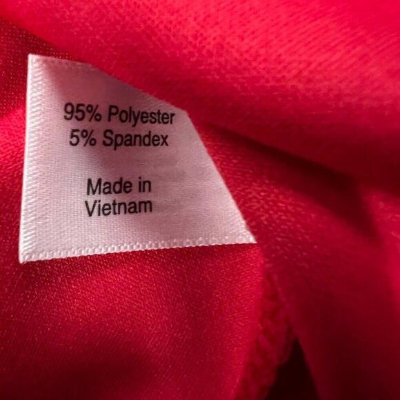 Lane Bryant Red Shift Dress 3/4 Sleeve Below Knee Size 22/24 - Picture 9 of 9